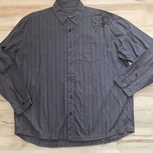 Method Mens XL Button Front Long Sleeve Shirt